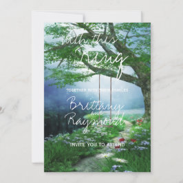 永遠のウッドランドストリームへの結婚道 招待状