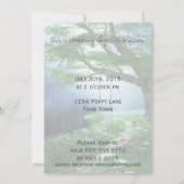 永遠のウッドランドストリームへの結婚道 招待状 (裏面)