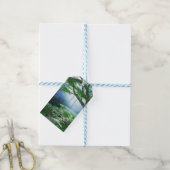 永遠のウッドランドストリームメッセージカードへのパス ギフトタグ (より糸付き)