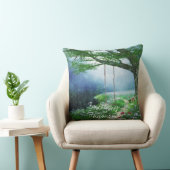 永遠のウッドランドストリーム枕へのパス クッション (椅子)