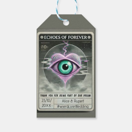 👁️ 「永遠のエコー」ワイルドコアメッセージカード👁️ ギフトタグ (正面)