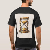 永遠のエッセンス: 時計の砂 Tシャツ (裏面)