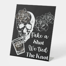 永遠のエレガンスがショットを取る我々は結び目を結んだ 台座サイン