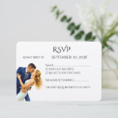 永遠のエレガンス結婚ズゴールデンロマンスカップル 出欠カード (スタンド正面)