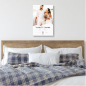 永遠のエレガンス：結婚式招待状を明らかにする キャンバスプリント (インサイチュ (寝室))