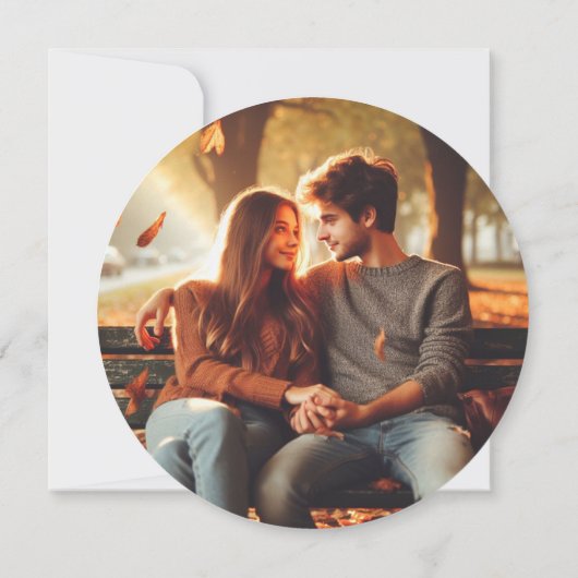 永遠のエレガンス:結婚式招待状 (裏面)