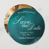 永遠のエレガンス:結婚式招待状 (正面/裏面)