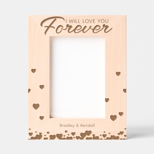 永遠のカップルを愛する レーザー彫刻フレーム (正面)