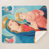 永遠のカトリックの私救済たちの女性 シェルパブランケット (正面(横))