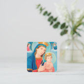 永遠のカトリックの私救済たちの女性 スクエア名刺 (スタンド正面)