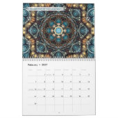 永遠のカレンダーの声からの曼荼羅 カレンダー (2月 2027)