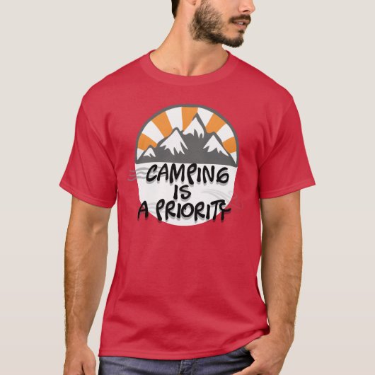 永遠のキャンピング伝説ギフト Tシャツ (正面)