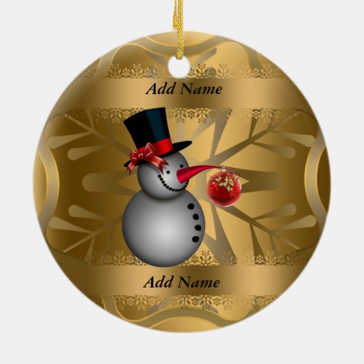 永遠のクリスマスの飾り セラミックオーナメント (裏面)