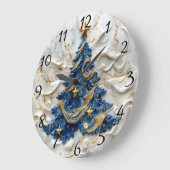 永遠のクリスマスツリー ラージ壁時計 (傾斜)