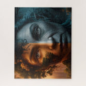 永遠のコントラスト：若者と年齢の出会い ジグソーパズル (縦)