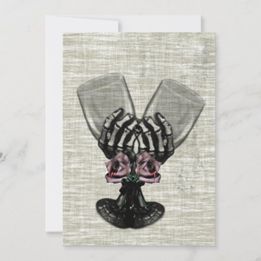 永遠のゴシック様式のヴィンテージ結婚式 招待状 (正面)