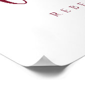 永遠のサインパーソナライズされたに結婚ようこそ ポスター (角)