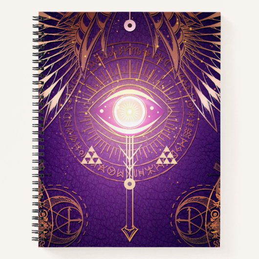 永遠のスケッチパッドの暗い神秘的なアーキーンの目 ノートブック (正面)