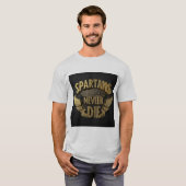 永遠のスパルタ人に屈しない精神Tシャツ Tシャツ (正面フル)