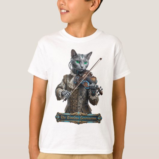 永遠のセレニッシマのロシアンブルー Tシャツ (正面)