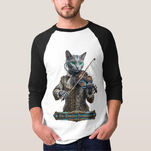 永遠のセレニッシマのロシアンブルー Tシャツ (正面)