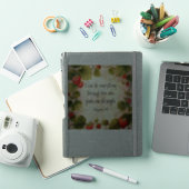 永遠のデザインにフィリピの信徒への手紙 4:13 聖書の節 シール (iPadカバー)