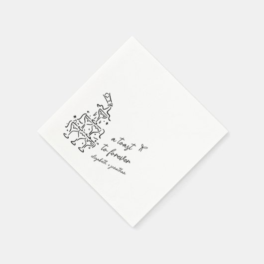 永遠のナプキン結婚に乾杯 スタンダードカクテルナプキン (角)