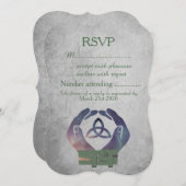 永遠のハンドファスティング RSVP 返信カード 招待状 (正面/裏面)