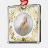 永遠のハートパーソナライズされた記念 メタルオーナメント (左)