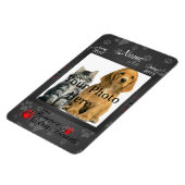 永遠のハート |猫または犬の記念碑 マグネット (左側)