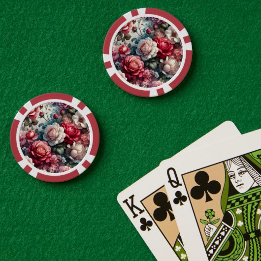 永遠のバラの華やかさ ポーカーチップ (ポーカーテーブル (ダブル))