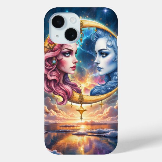 永遠のバランスの月 - 炎と水の魂。 Case-Mate iPhoneケース (裏面)
