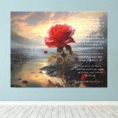 永遠のバラ キャンバスプリント (インサイチュ (ウッドフロア))