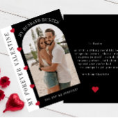 永遠のバレンタインの夫モダンのスタイリッシュ写真 シーズンカード