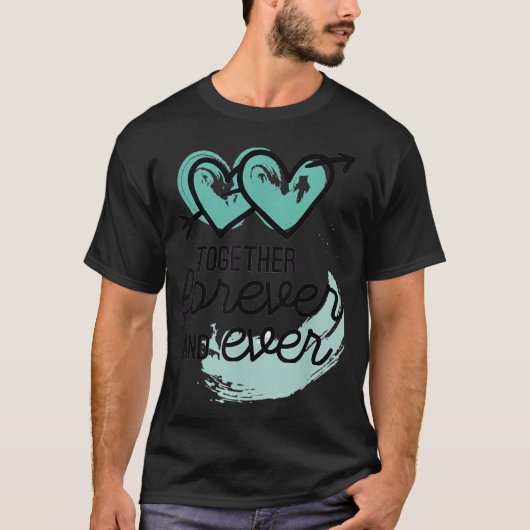 永遠のバレンタインデー カップル Tシャツ (正面)