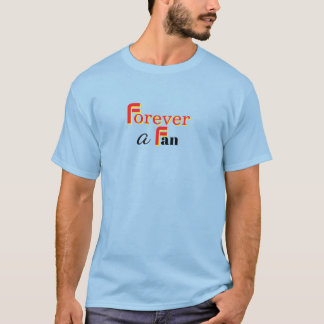 永遠のファン メンズライトブルー Tシャツ