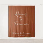 永遠のフォトプ結婚ロップの背景に向かう タペストリー (正面)