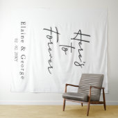 永遠のフォトプ結婚ロップの背景に向かう タペストリー (インサイチュ(横))