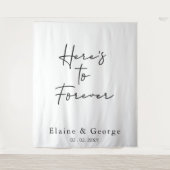 永遠のフォトプ結婚ロップの背景に向かう タペストリー (正面)