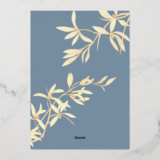 永遠のフローラシンフォニーVino前誓 箔招待状 (裏面)