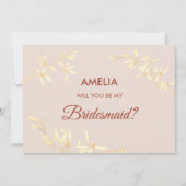 永遠のフローラ素朴は私の花嫁のメイドになる 招待状 (正面)