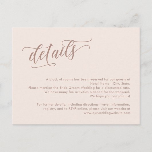 永遠のブリス編集可能カラーエンクロージャカード ポストカード (正面)