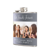 永遠のベストフレンド写真名シルバーメタル フラスク (左)