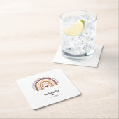 永遠のベストフレンド カスタム写真 スクエアペーパーコースター (インサイチュ)