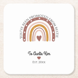 永遠のベストフレンド カスタム写真 スクエアペーパーコースター