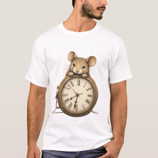 永遠のマウス - スチームパンク ビンテージ TinyFur Tシャツ