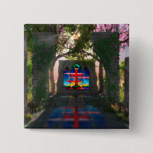 永遠のライトイースターボタン 缶バッジ (正面)