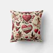 永遠のロマンスクラシック：バレンタインデー クッション (裏面)