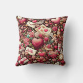 永遠のロマンスクラシック：バレンタインデー クッション (裏面)