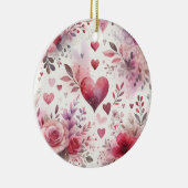 永遠のロマンスクラシック:バレンタインデー セラミックオーナメント (右)